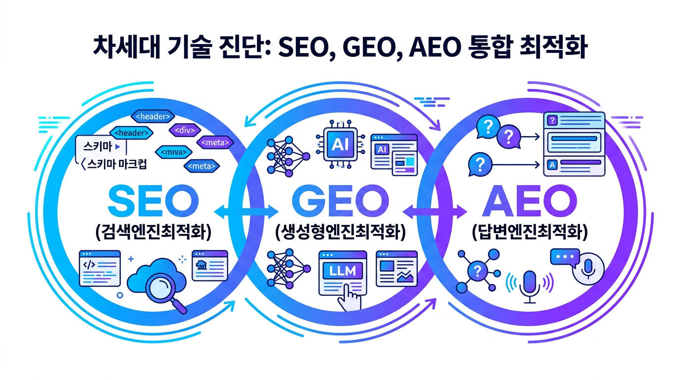 SEO GEO AEO 통합 최적화